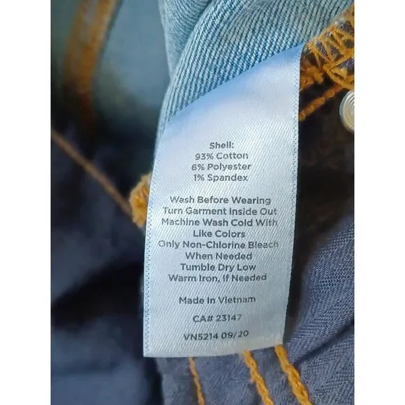 Talbots Straight Leg Jeans High Waist Medium Blue Wash Size 14 Petite Women's - Picture 5 of 11